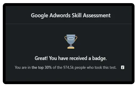 Google Adwords Linkedin Test Passed